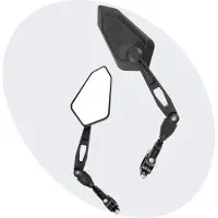 Voltano E-bike Fietsspiegel Groot Links - Zwart - Anti-Reflectie Glas