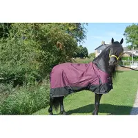 GPD Regendeken luxe 150 gram Zwart/wine red Buitendeken