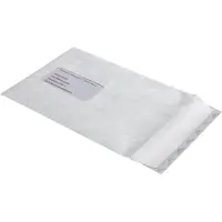 Tyvek akte-envelop C5, 16,2 x 22,9 cm, met venster, 55 g/m2, zelfklevend, wit, 100 st.