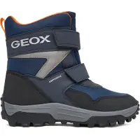 Geox Himalaya Kinderschuhe Stiefel Wasserdicht Klettschuh Blau Freizeit