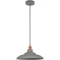 GTV LORET L Hanglamp - Metaal, Grijs/Koper, E27