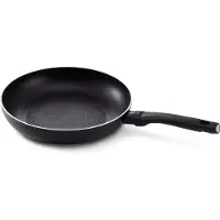 Kitchen Fun KitchenFun Salsa Non-Stick Koekenpan Ø 22cm – Incl. warmte indicator - Inductie geschikt- lichtgewicht Aluminium- Dubbele Anti-aanbaklaag – Hitte werende soft touch greep - Ergonomisch – Zwart