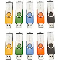 Intenso set van 10 Basic Line Type-A USB-stick 4GB Draaibaar, tot 28 MB/s, USB 2.0