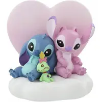 Enesco - Disney Decoratieve Artikelen - Stitch & Angel beeldje met lichtfunctie - voor Geen - meerkleurig | Maat Standard