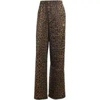 Adidas Broek 'Wide Leg Satin' bruin / grijs / zwart / wit