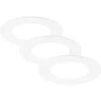 Briloner LED inbouwlamp Jeft, set van 3 stuks, 3x 3W, 330lm, kunststof, wit