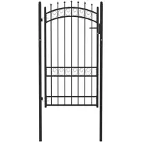 vidaXL Hekpoort EMMEN met stalen pinnen 103x134,5 cm zwart