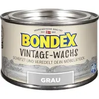 Bondex Vintage Wax Grijs 0,25 L voor 6 m² | Creatieve interieurinrichting | Antiek/shabby chic effect | Verzorgt en beschermt | Zijdeglans | Meubelwas | Houtwas