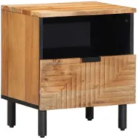 vidaXL Nachtkastje 40x33x46 cm Massief hout Acacia