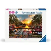 Ravensburger Fietsen in Amsterdam Puzzel (1000 stukjes)
