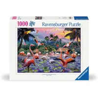 Ravensburger puzzel Roze flamingo's 1000 stukjes |