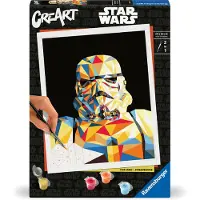 Ravensburger schilderen op nummer Star Wars Stormtrooper creatief pakket.