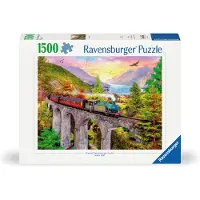 Ravensburger puzzel Trein in de herfst - Legpuzzel - 1500 stukjes