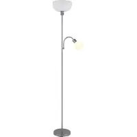 Globo Vloerlamp Hinton zilvergrijs