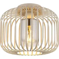 Globo Plafondlamp Alfred Zand Bruin