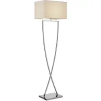 LUCANDE Vloerlampe , Evaine, Wit, Woonkamer, Metaal, Modern