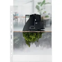 Leitz Recycle geperforeerd hoesje transparant A4 11-gaats 100 micron (100 stuks)