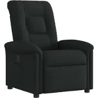 vidaXL Fauteuil verstelbaar stof zwart