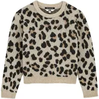 We fashion Trui ombergrijs / cappuccino / zwart