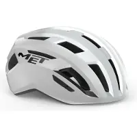 Met Vinci Mips Helm Wit/Zilver Glanzend, Maat L (58-61 cm)