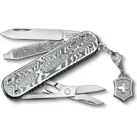 Victorinox Classic SD Briliant Damast Zakmes - 58 mm - Giftbox