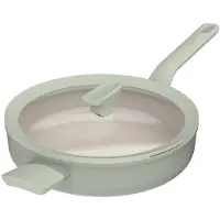 Berghoff Koekenpan Leo Recycled Balance met Deksel en Lange en Korte Greep 26 cm Sage