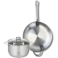 Elo Set van 1 Koekenpan 32 cm en 1 braadpan 20 cm Elo Profi Brillant