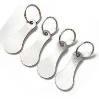 INF Metalen sleutelhanger voor winkelwagentjes (4-pack)