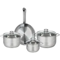 Elo Set van 1 Koekenpan 28 cm en 3 kookpotten 16, 20 en 24 cm Elo Profi Brillant