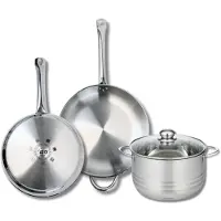 Elo Set van 2 Koekenpannen 28 en 32 cm en 1 braadpan 24 cm Elo Profi Brillant