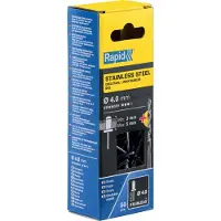 Rapid Blindklinknagels RVS | Ø4 x 8 mm | Incl. Boor | 50 Stuks - 5001460