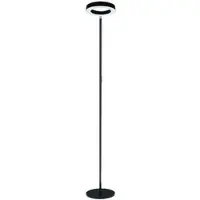 Meet by Paperflow Cilaos vloerlamp, LED, dimbaar, H 1,90 m, zwart, incl. afstandsbediening