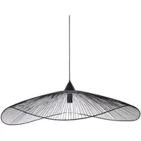 Meet by Paperflow plafondlamp VAGALA, Ø 1000 mm - metalen behuizing - zwart