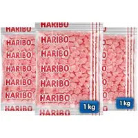 Haribo 3x Frambozenhartjes 1 Kg