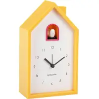Karlsson Wekker Modern Cuckoo - Heldergeel - 6x12x20cm - Scandinavisch
