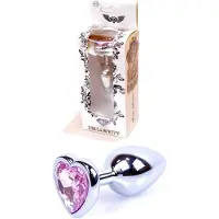Sans marque Bossoftoys - 64-00045 - Plug - Silver - Anal - Heart - Rose
