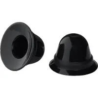 665 Leather - Tepelzuigers - Siliconen - Super Silicone Nipple Suckers Regular - Zwart