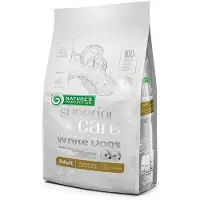 Nature's Protection Superior Care Witte Hondenvoer, zonder granen, voor volwassen kleine honden, met lam – droogvoer voor honden – 1,5 kg