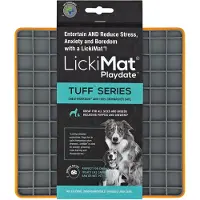 LickiMat - Dog lick mat Playdate Tuff Orange 20Cm - (645.5430)