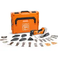 Fein AMM700 Multimaster Max Top 18V Li-ion Accu Multitool Body In L-Boxx Incl. 60-Delige Accessoires Set
