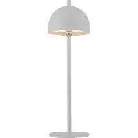 Schöner Wohnen LED tafellamp op batterijen Bellies, wit, IP54 dimbaar, wit / opaal, Woon-/ Eetkamer, metaal, Scandinavisch