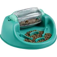 Dogman van Nina Ottosson Dog Spin N' Eat Hondenpuzzel en Slow Feeder Niveau 2 Intermediair Verrijkingsspeelgoed Groen
