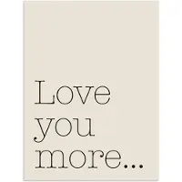 PosterMonkey Poster 30x40 cm - Minimalistisch - Love - Beige - Posters - Kamer decoratie - Wanddecoratie woonkamer - Muurdecoratie slaapkamer
