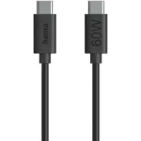 Hama 00086446 USB-C-kabel USB 2.0 USB-C stekker 1.2 m Zwart