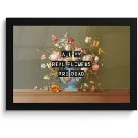 PosterMonkey Poster in lijst - Fotolijst 30x20 cm - Posters - Bloem - Quote - Vintage - Art - Posterlijst zwart - Decoratie - Wanddecoratie woonkamer - Muurdecoratie slaapkamer