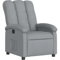 vidaXL Relaxfauteuil lichtgrijze stof