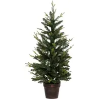 FÉÉRIC LIGHTS AND CHRISTMAS Kerstboom - Ø50xH100cm - Kerstdecoratie - Groen
