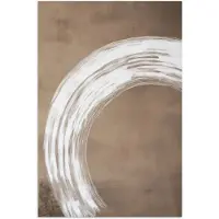 PosterMonkey Poster 120x180 cm - Verf - Bruin - Japandi - Posters - Kamer decoratie - Wanddecoratie woonkamer - Muurdecoratie slaapkamer XXL
