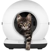 Zedar Automatische Kattenbak - Zelfreinigende Kattenbak - Inclusief App - Met kattenbakmat en 3 rollen opvangzakjes - 82L XXL- K1200