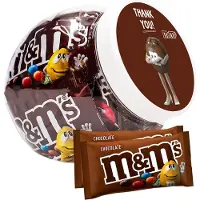 M&Ms M&M's Chocolade - "Thank You" - chocoladecadeau - bedankt - in herbruikbare pot - 450g